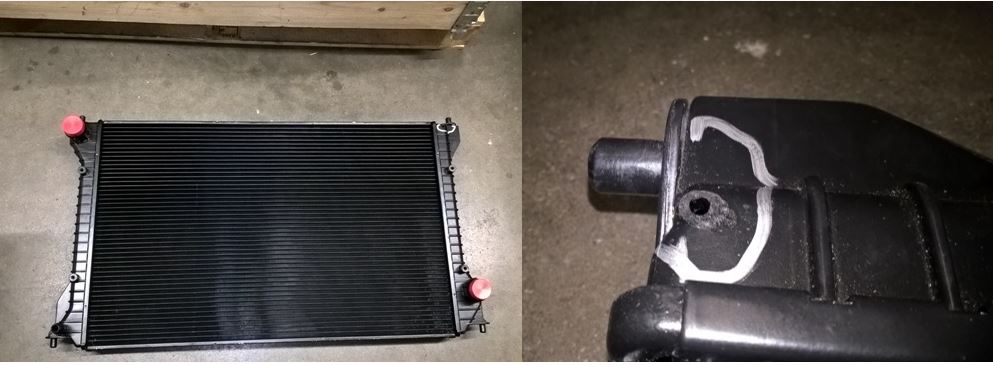 Radiator de apă original pentru PORSCHE - RESIGILAT